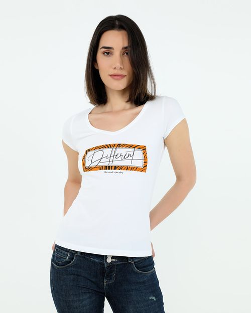 Polo Mujer Romelia Manga Corta Blanco