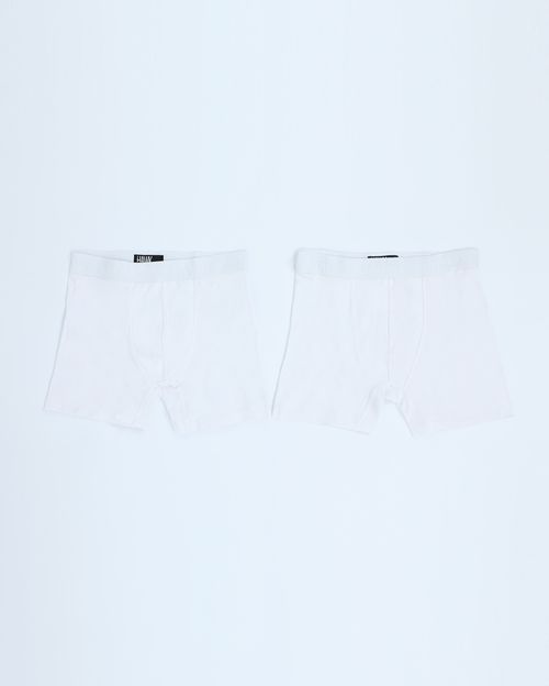 Pack x 2 Boxer Hombre Rocco Blanco