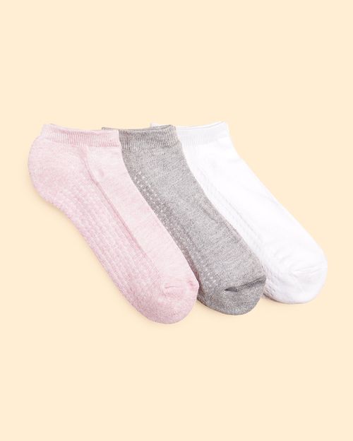 Calcetines Pack x 3 Mujer Mitzy Rosa/Blanco/Gris