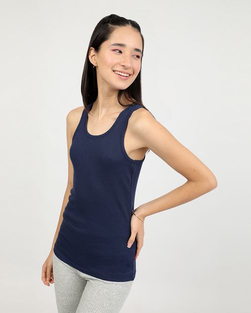 Top Mujer Mey Core Azul Atlántico