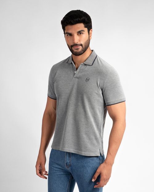 Polo Cuello Camisa Hombre Ashyto Azul Náutico