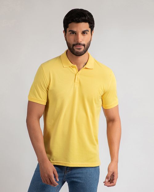 Polo Cuello Camisa Hombre Renato Amarillo