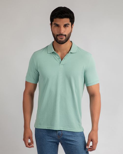 Polo Cuello Camisa Hombre Renato Verde Tierra