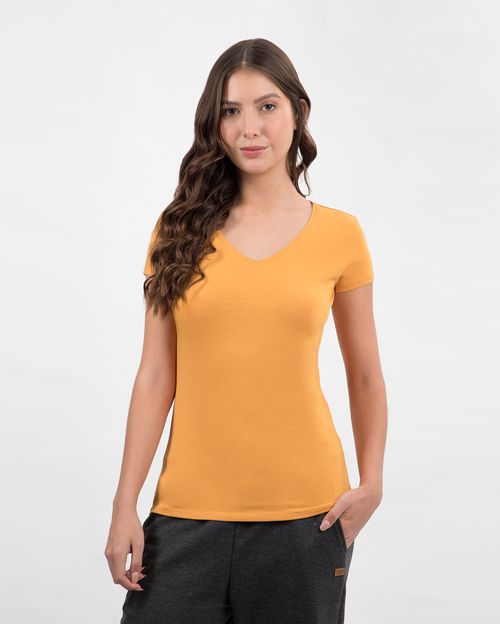 Polo Mujer Dora Core Mostaza Brillante
