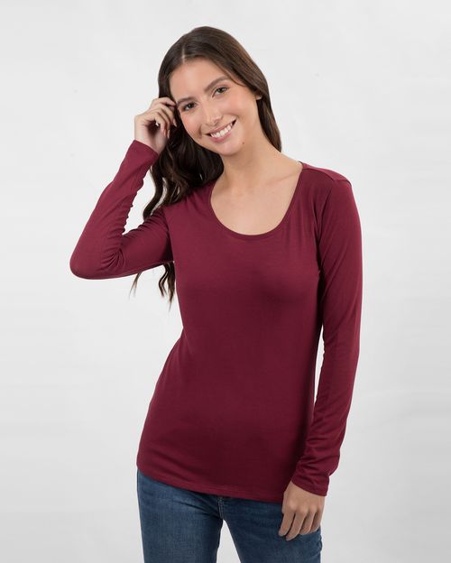 Polo Mujer Maricielo Core Borgoña