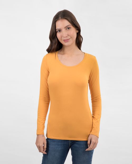 Polo Mujer Maricielo Core Mostaza Brillante