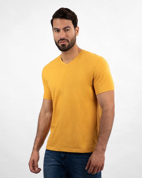 Polo Hombre Antonio Core Mostaza Dorado