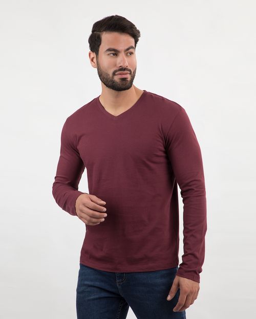 Polo Hombre Toño Core Guinda Sombra