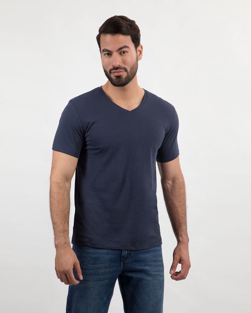 Polo Hombre César Core Azul Oxford