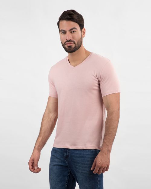 Polo Hombre César Core Rosado Vintage