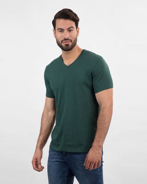 Polo Hombre César Core Verde Esmeralda