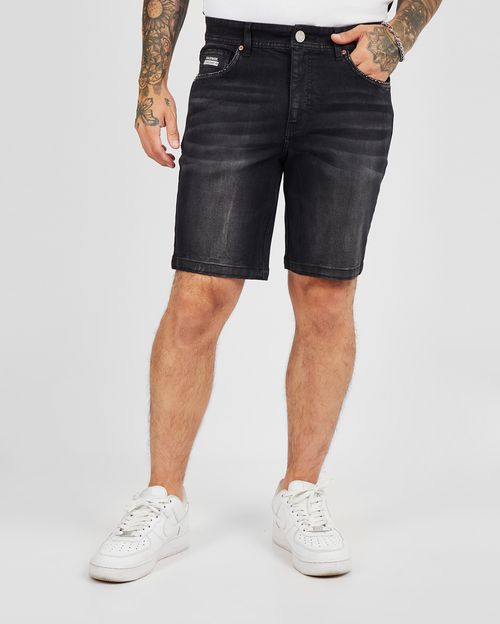 Bermuda Hombre Miguel Negro Denim