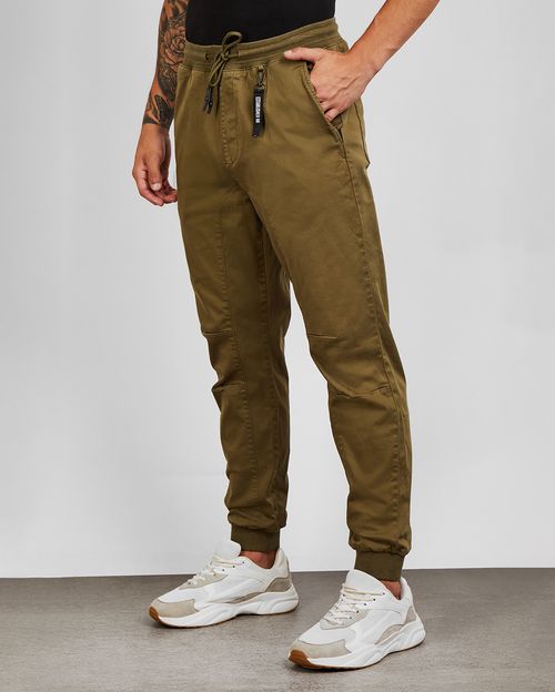 Jogger Hombre Marco Verde Militar