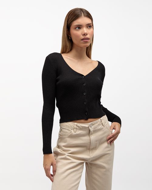 Chompa Mujer Openbor Negro