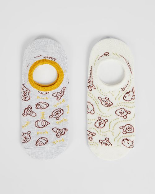 Calcetines Pack X 2 Mujer Olivia Niquel Poly / Coco Melange