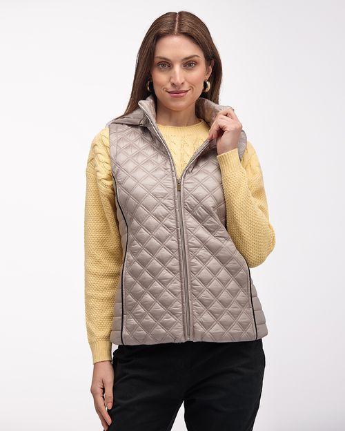 Chaleco Mujer Paola Plateado