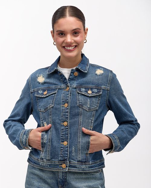 Casaca Mujer Diana Azul Medio
