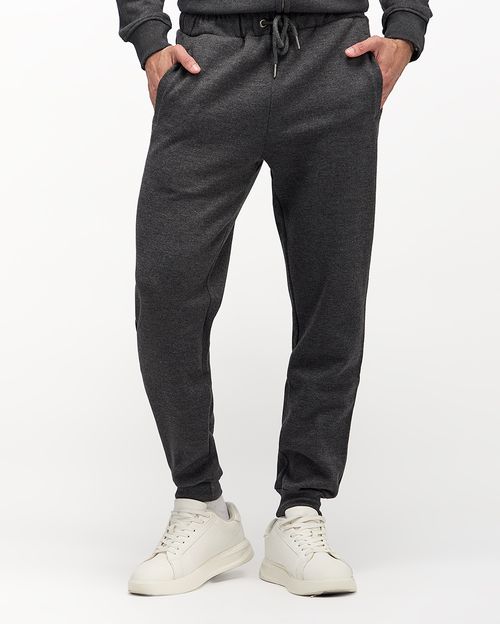 Jogger Hombre Juan Core Negro Jazpeado
