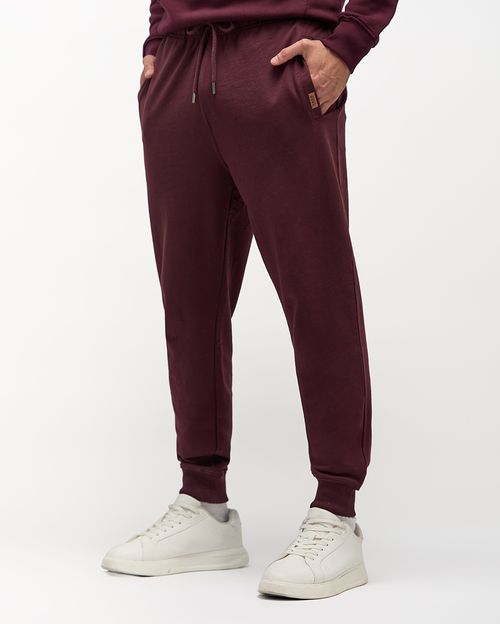 Jogger Hombre Alberto Core Guinda Sombra