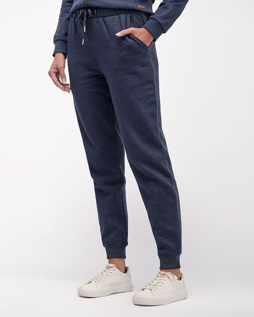 Jogger Mujer Rosa Core Azul Poly