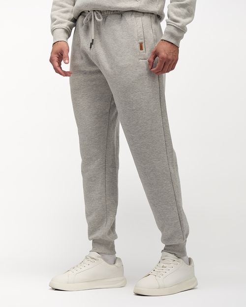 Jogger Hombre Juan Core Gris Fit Poly Htr
