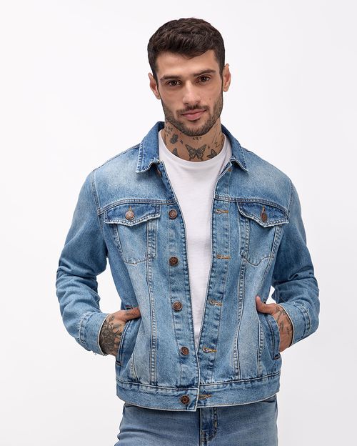 Casaca Jean Hombre Nee Celeste