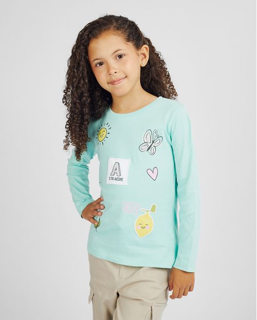 Polo Niña Mariamanda Verde Wave