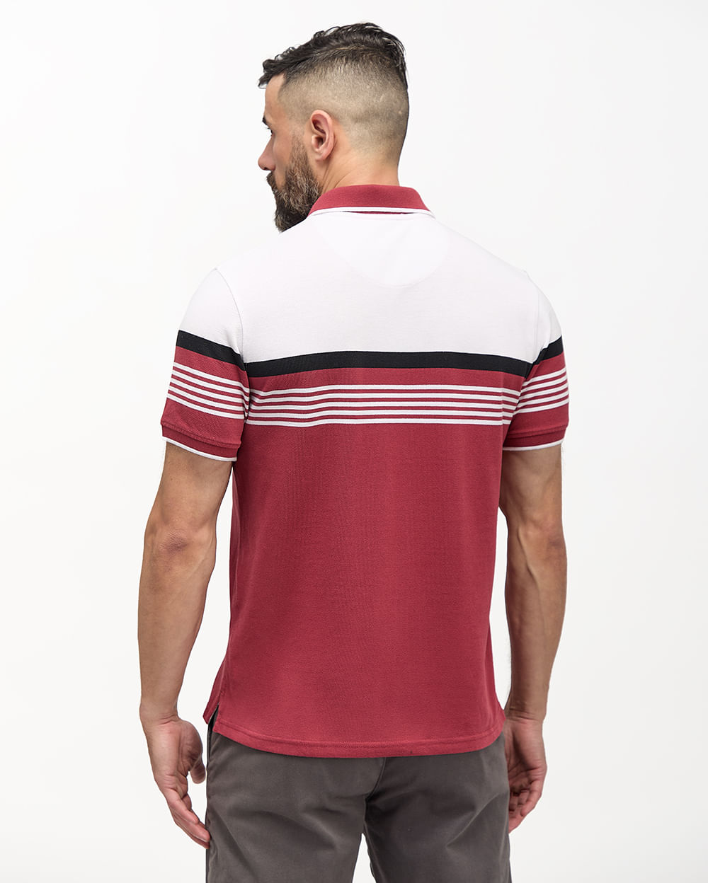 Polo-Cuello-Camisa-Hombre-Saylor-Guinda-M