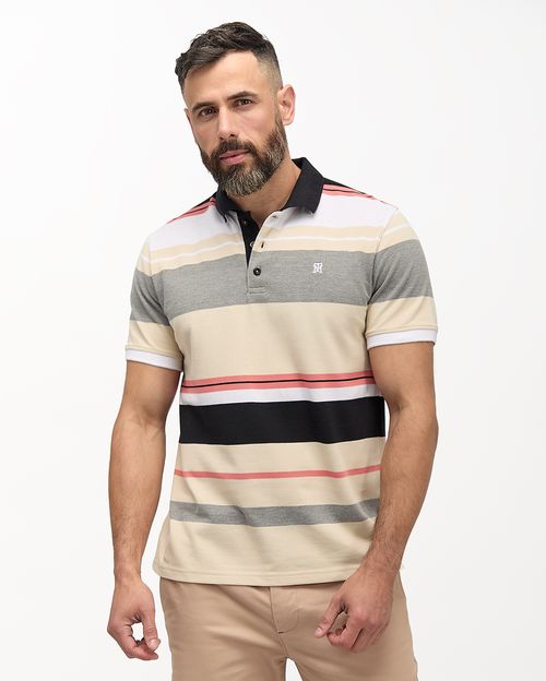 Polo Cuello Camisa Hombre Saylor Gris Smoked