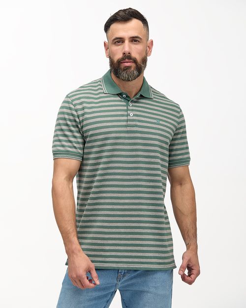 Polo Cuello Camisa Hombre Saylor Verde Olivo