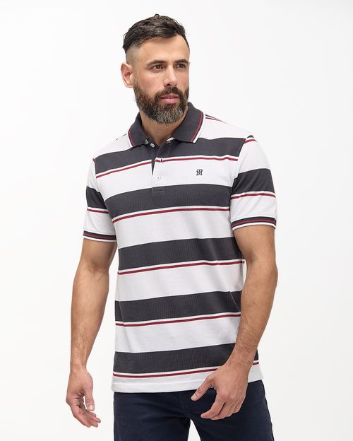 Polo Cuello Camisa Hombre Saylor Blanco