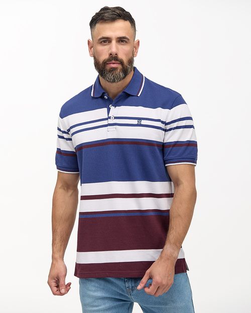 Polo Cuello Camisa Hombre Saylor Borgoña