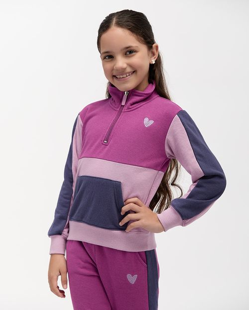 Polera Niña Cecilia Morado