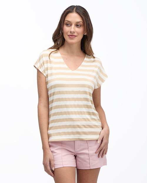 Polo Mujer Giovana Print Dorado