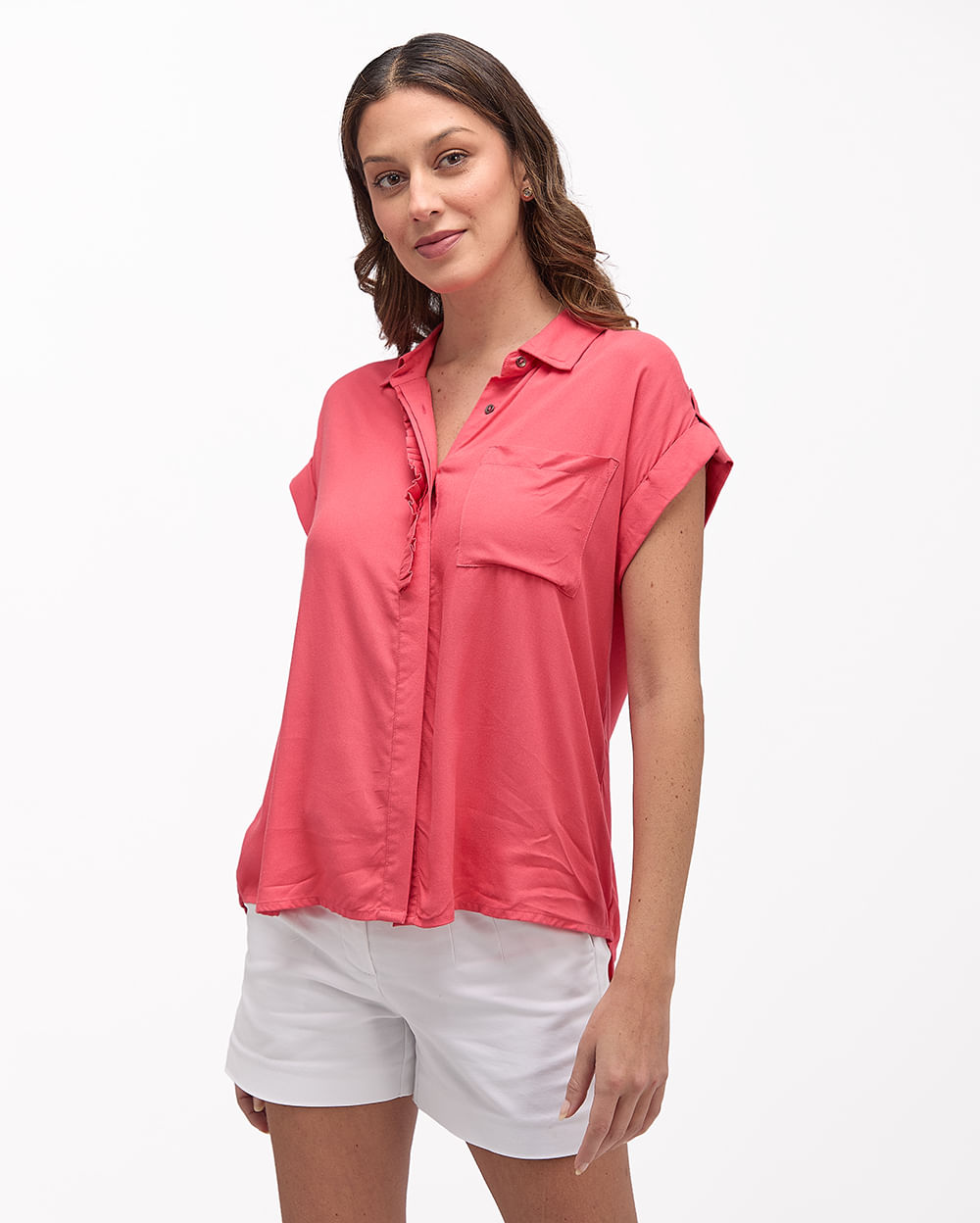 Blusa-Mujer-Natzuki-Solid-Coral-Sandia-S