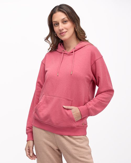 Polera Alejandra con Capucha Mujer Coral