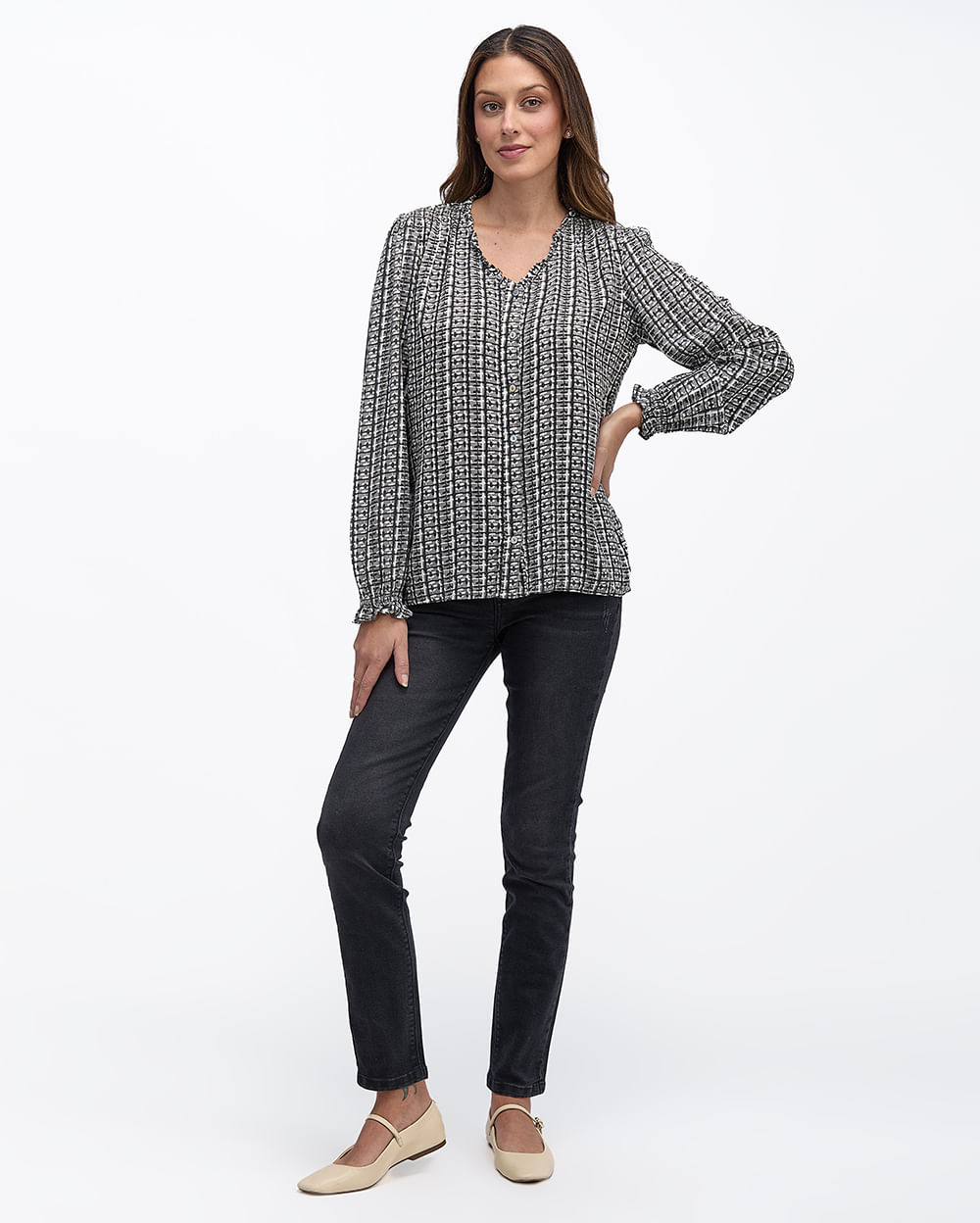 Blusa-Mujer-Agatha-Print-Plomo-S