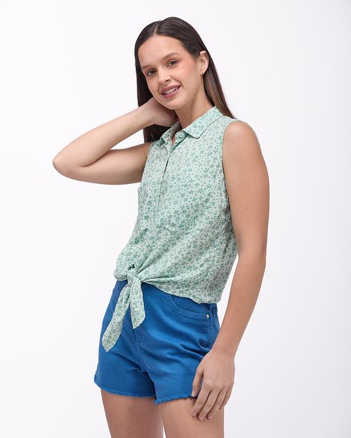 Blusa Mujer Esma Verde Empolvado