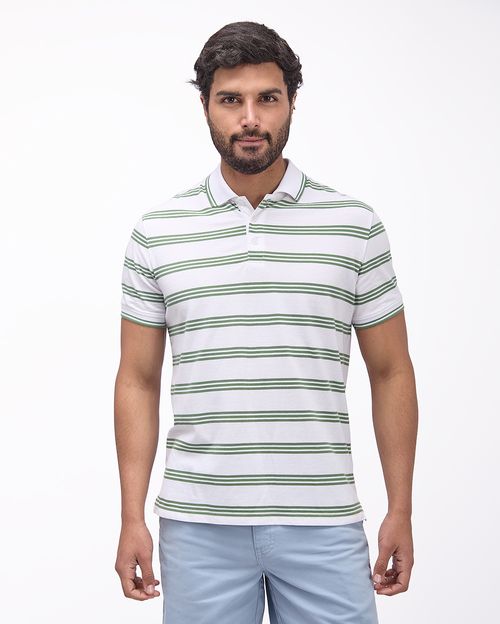 Polo Cuello Camisa Hombre Tiesto Blanco Optico
