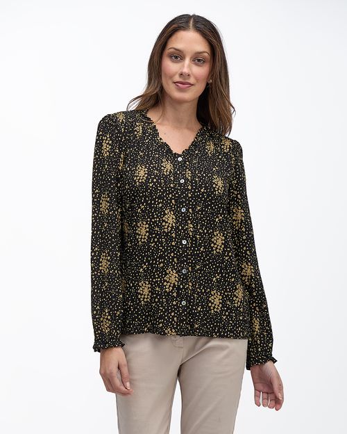 Blusa Mujer Agatha Print Negro