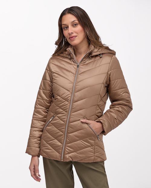 Casaca Mujer Karoline Beige Tabaco