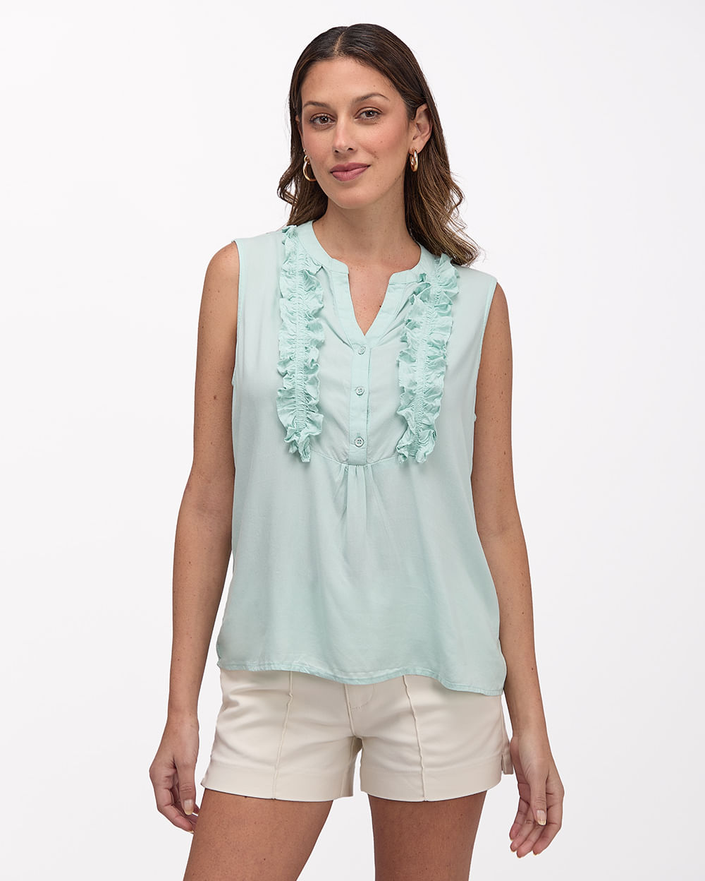 Blusa-Mujer-Rubi-Solid-Aqua-S