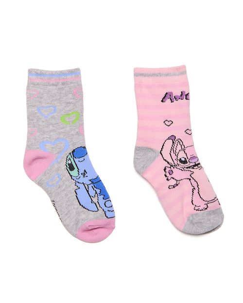 Calcetines Pack X 2 Niña Mora Melange/Lila