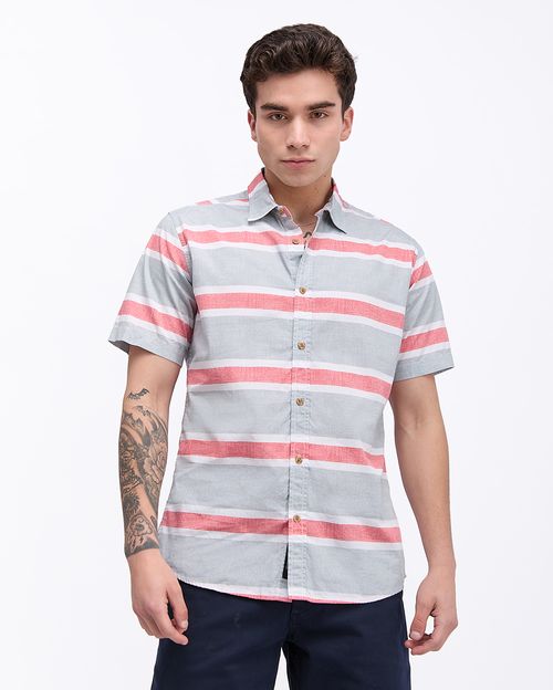 Camisa Hombre Tulio Gris Melange
