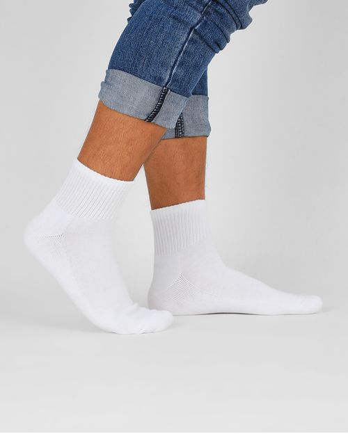 Pack x 3 Calcetines Hombre Billy Blanco