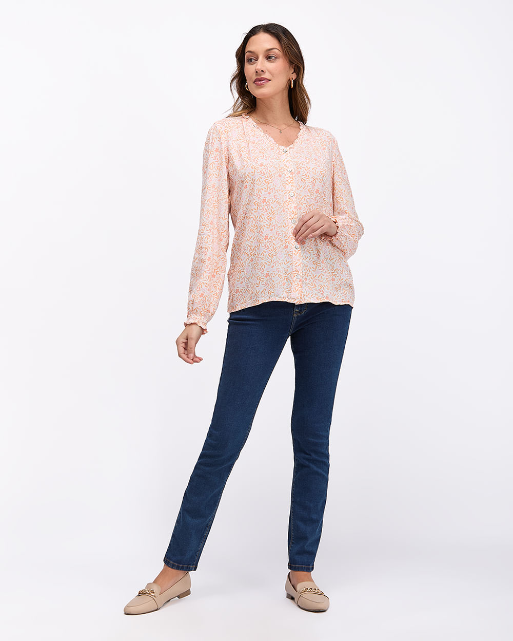 Blusa-Mujer-Agatha-Print-Melon-S