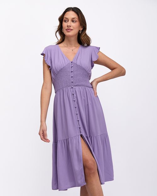 Vestido Mujer Leonor Solid Lila