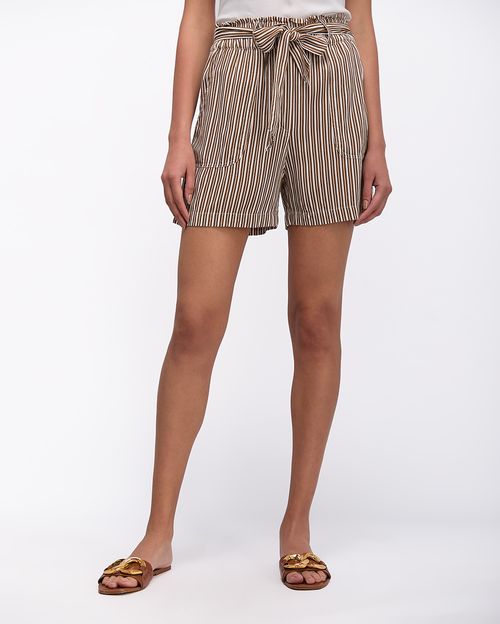 Short Mujer Veronaz Print Marrón Claro