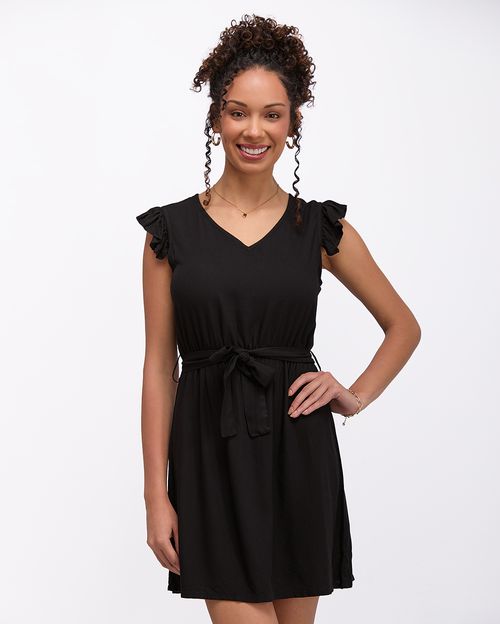 Vestido Mujer Olenka Solid Negro