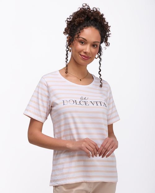Polo Mujer Dome Beige Botanico